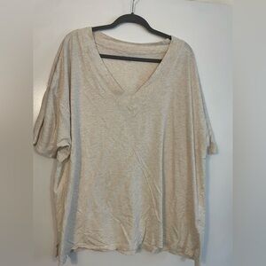 Aerie extreme v neck oversized boyfriend tee